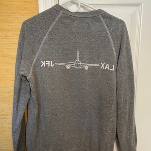 Dilascia Brand LAX/JFK Heather Grey Sweatshirt
